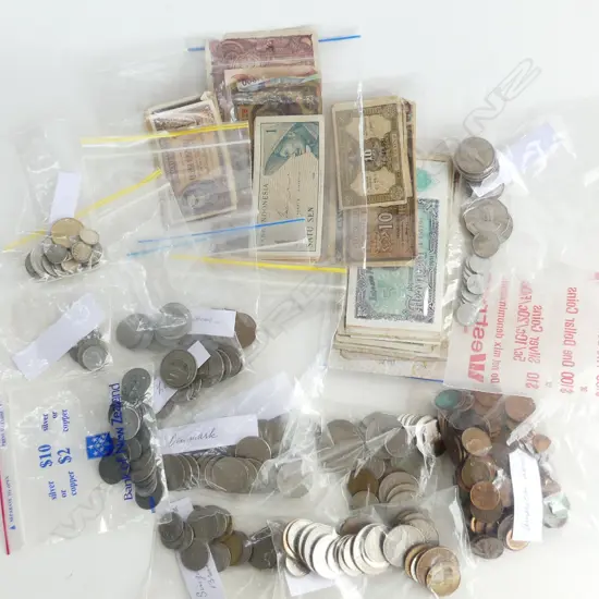 ASST. WORLD BANK NOTES & COINS