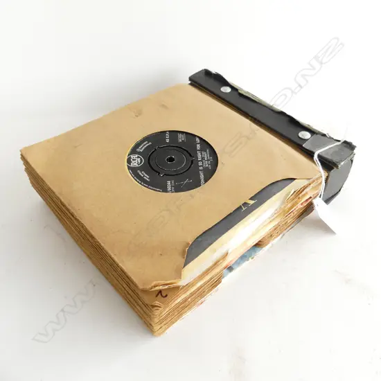 ALBUM OF APPROX 12 45S ELVIS/HOLLIES/BEACH BOYS ETC