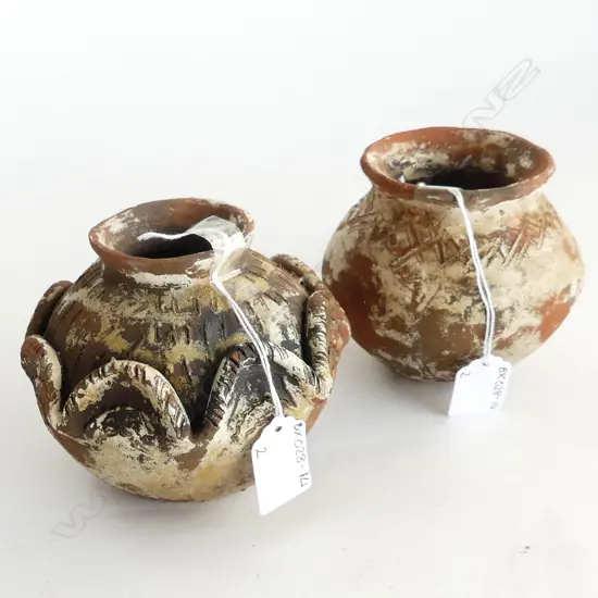 TWO LAPITA POTTERY VASES H. 115MM