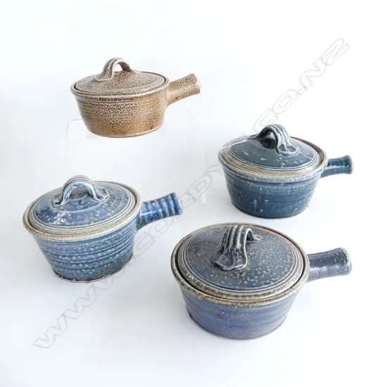 4 PCS RENTON MURRAY HILLSIDE POTTERY COOKWARE SET LARGEST DIA. 190MM