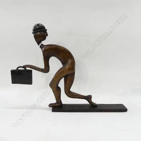 J. SULLIVAN BRONZE SCULPTURE 'EXIT STRATEGY' '07 2/20 H.200mm
