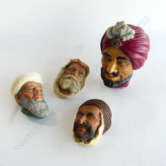 4 BOSSEN ARIBIC HEADS LARGEST 180MM