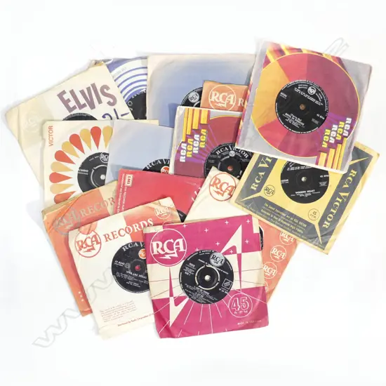 14 ASST ELVIS PRESLEY 45’S CONDITION VARIES