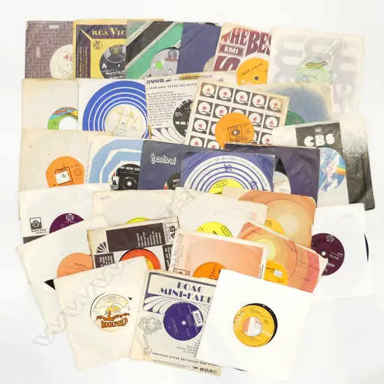 30 ASST POP & ROCK 45’S CONDITION VARIES