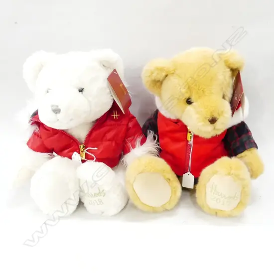 2 HARRODS XMAS BEARS 2017, 2018