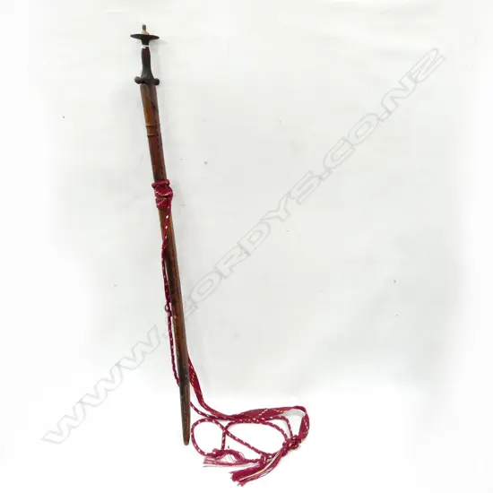 VINTAGE ETHNIC SWORD & LEATHER SCABBARD L.970mm