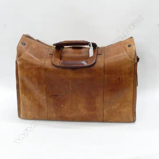 LG TAN LEATHER PROFESSIONAL CASE /BAG (DOCTOR/LAWYER) MADE IN SAN FRANCISCO, USA BY GLASER DESIGN