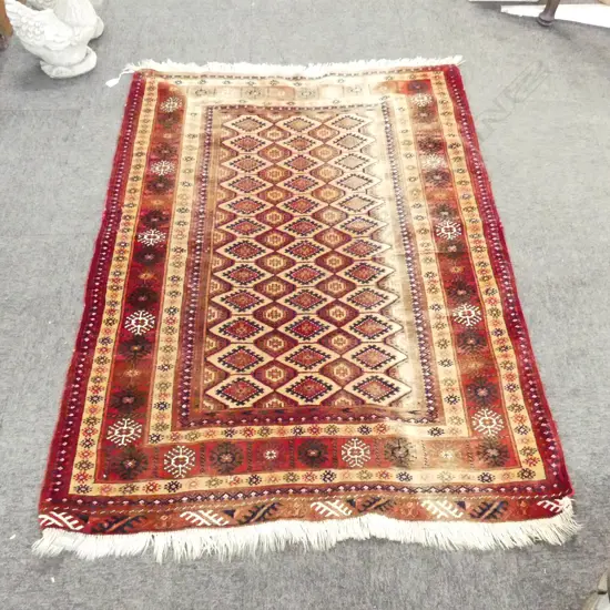 HAND KNOTTED ALL WOOL RUG 1430x1020mm...