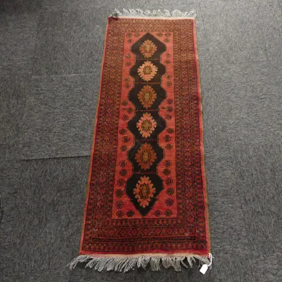 HAND KNOTTED ALL WOOL RUNNER 550x1350mm