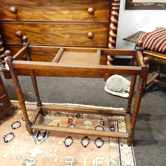 ANTIQUE WOODEN STICK / UMBRELLA STAND 745x250x670mm