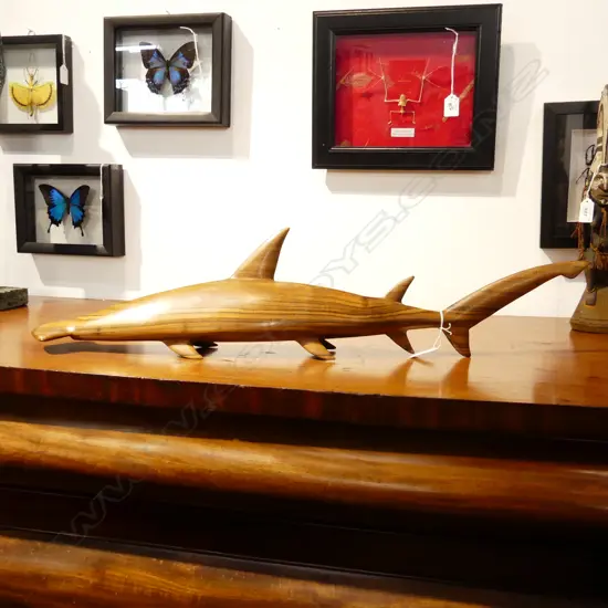CARVED WOODEN SHARK L.730mm - SOLOMON ISLANDS
