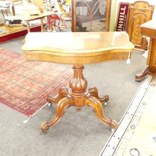 REGENCY MAHOGANY CARD TABLE
