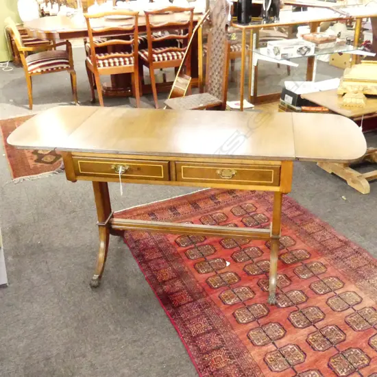 DROP SIDED SOFA TABLE L910MM