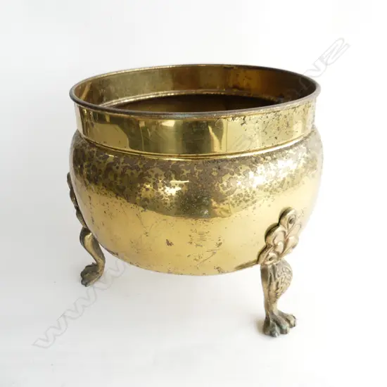 BRASS JARDINERE H.255mm / 290mm dia