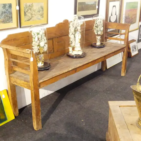 WOODEN BENCH SEAT 2050x470x930mm