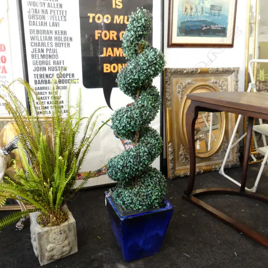 FUAX TOPIARY SPIRAL TREE H.1330mm