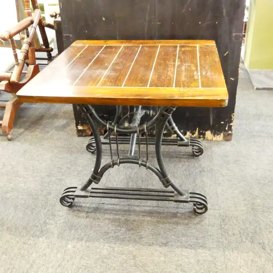 IRON & WOOD HALL TABLE 550MMXX660MM