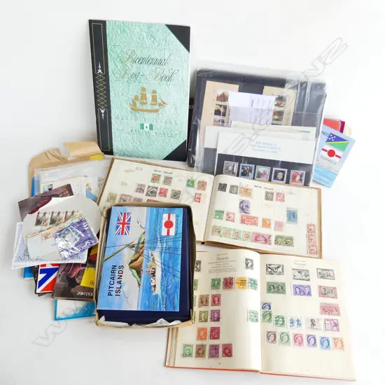 FILE BOX FULL OF STAMP COLLECTIONS 