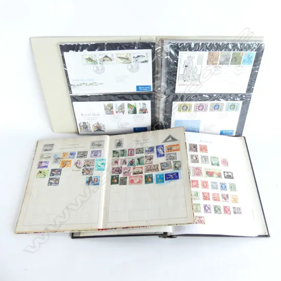 3 WORLD STAMP ALBUMS