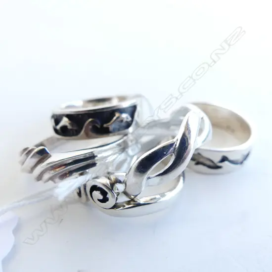 5 925 SILVER RINGS