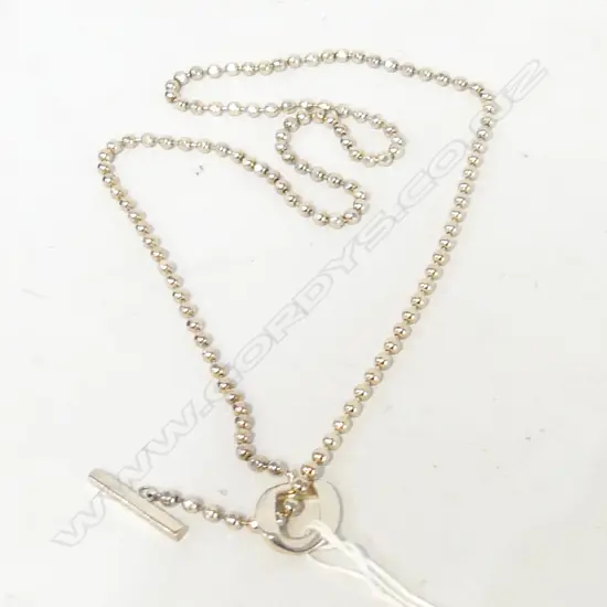 GUCCI BOULLE SILVER NECKLACE, 34.5GMS