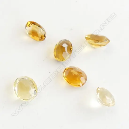  BOX 6 MIXED OVAL CITRINE, 10CT 