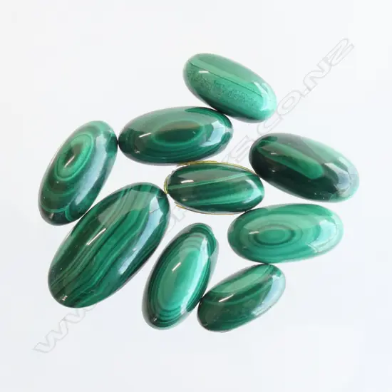 BAG MALACHITE CABOCHONS 