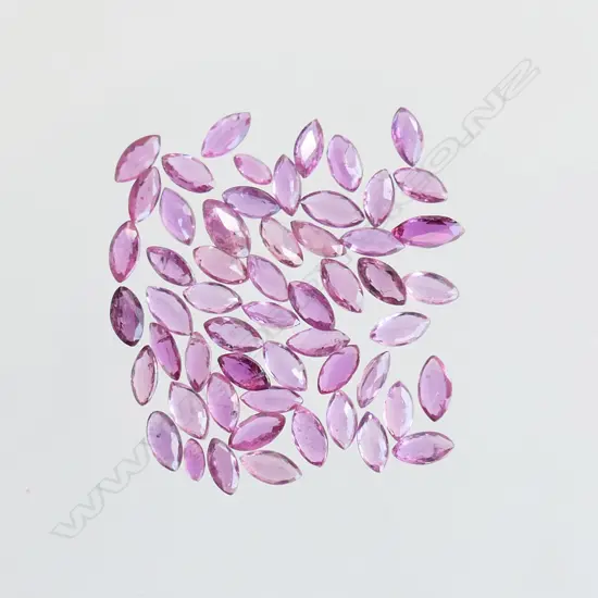 BAG 3.5CT FACETED NAVETTE CUT RUBIES 