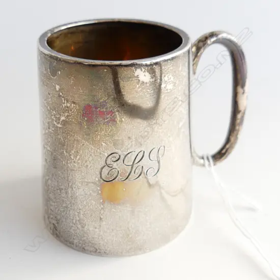 S/SILVER CHRISTENING MUG H75MM  W62grms
