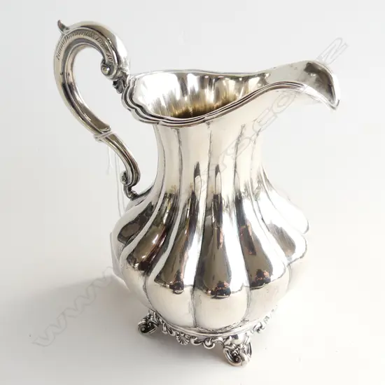 VICT S/SILVER JUG LONDON 1844 H150MM W241grms