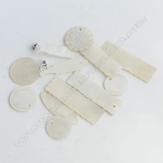 12 MoP GAMING TOKENS; CARVED & EMGRAVED