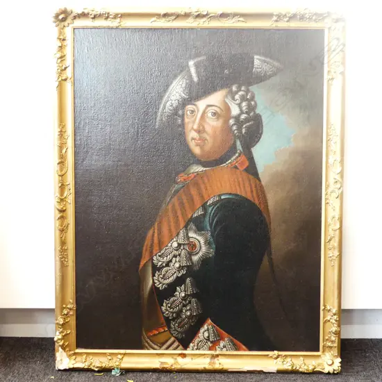 REPRODUCTION 18thC OIL PORTRAIT AFTER ANTON FRIEDRICH KOENIG (GERMAN 1722-1787) 830x635mm 