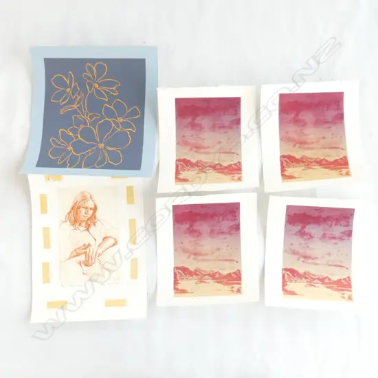 6 JOAN TAYLOR LITHOGRAPHS. 1 signed &amp; dated 1974 18/20. 250x165mm