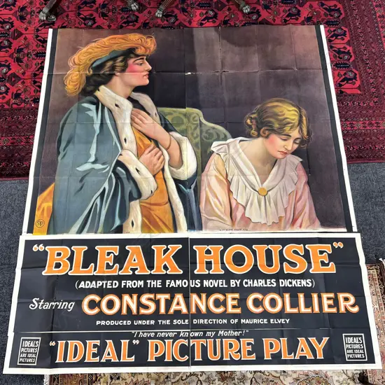 LG VINTAGE SECTIONAL BLEAK HOUSE by CHARLES DICKENS POSTER, 2200 x 2000mm