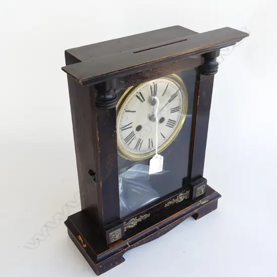 ANTIQUE MANTLE CLOCK H.350mm