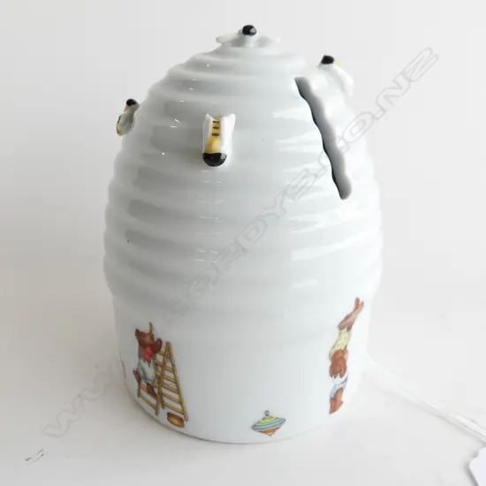 ROYAL COPENHAGEN BEEHIVE MONEY BOX (1 WING BROKEN) H.120mm