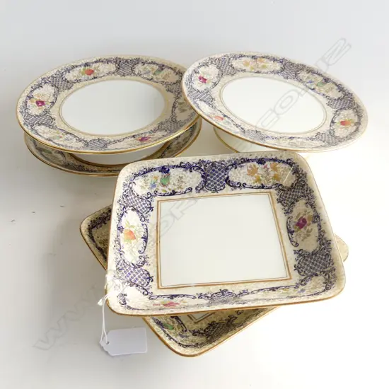 5 RD DISHES FLORAL PAT 