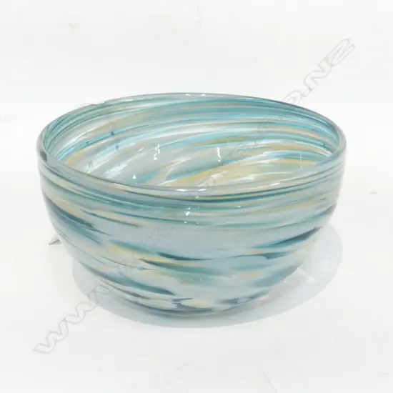 TOKIKO TATEMOTO - VENUS HOT GLASS - SIGNED ART GLASS BOWL 140mm dia