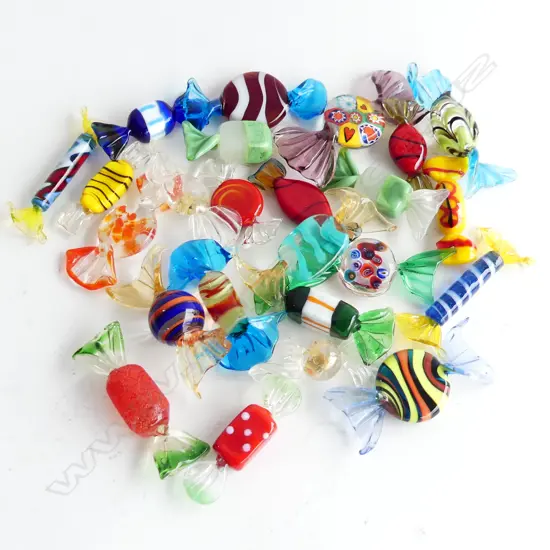 BOX 23 ASST MURANO TYPE GLASS CANDIES