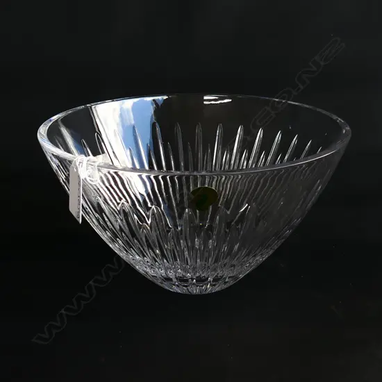 WATERFORD CRYSTAL 'MARA' BOWL Dia. 230mm in original box w price $339