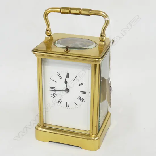 RICHARD ET CIE CARRIAGE CLOCK w. REPEATER H.130mm RUNNING