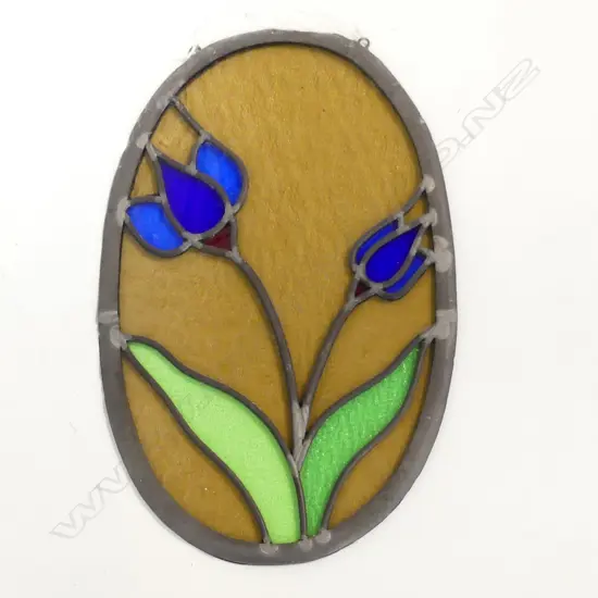 OVAL FLORAL LEAD LIGHT 400x255mm