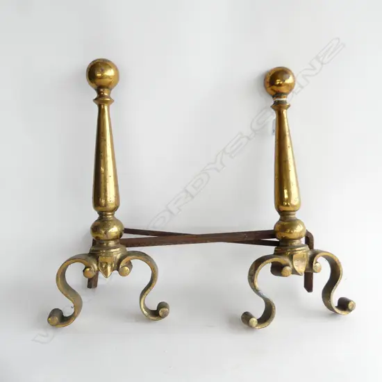 PR BRASS FIRE DOGS H.450mm