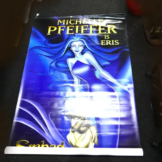 MOVIE POSTER; SINBAD LEGEND OF THE SEVEN SEAS - 'MICHELLE PFEIFFER IS ERIS' 1800x1200mm