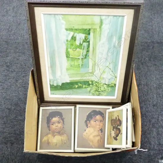 BOX LOT 11 DOROTHY OXBOROUGH PRINTS + CAROLINE BLISH PRINT