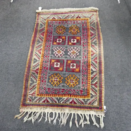TURKISH HAND KNOTTED ALL WOOL KARS RUG 1440x1000mm