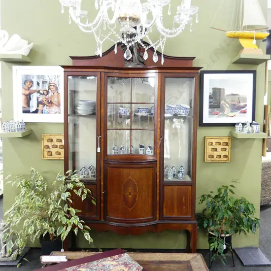 LG EDWARDIAN SHERATON REVIVAL DISPLAY CABINET 1140x350x2000mm