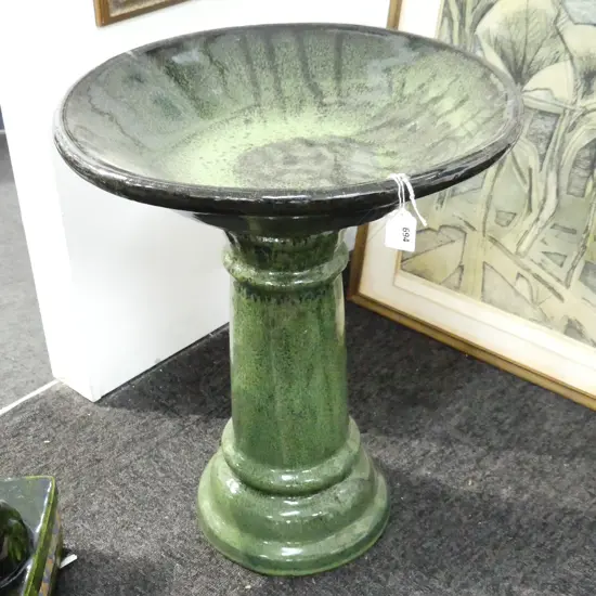 BIRDBATH TROPICAL GREEN 