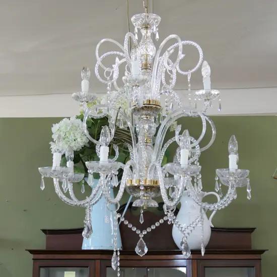 LG GLASS CHANDELIER (ONE ARM LOST) H.800mm