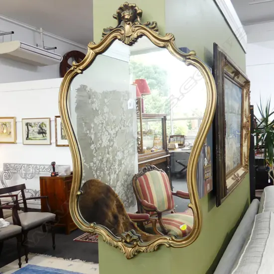 ORNATE GILT FRAMED MIRROR 940x640mm